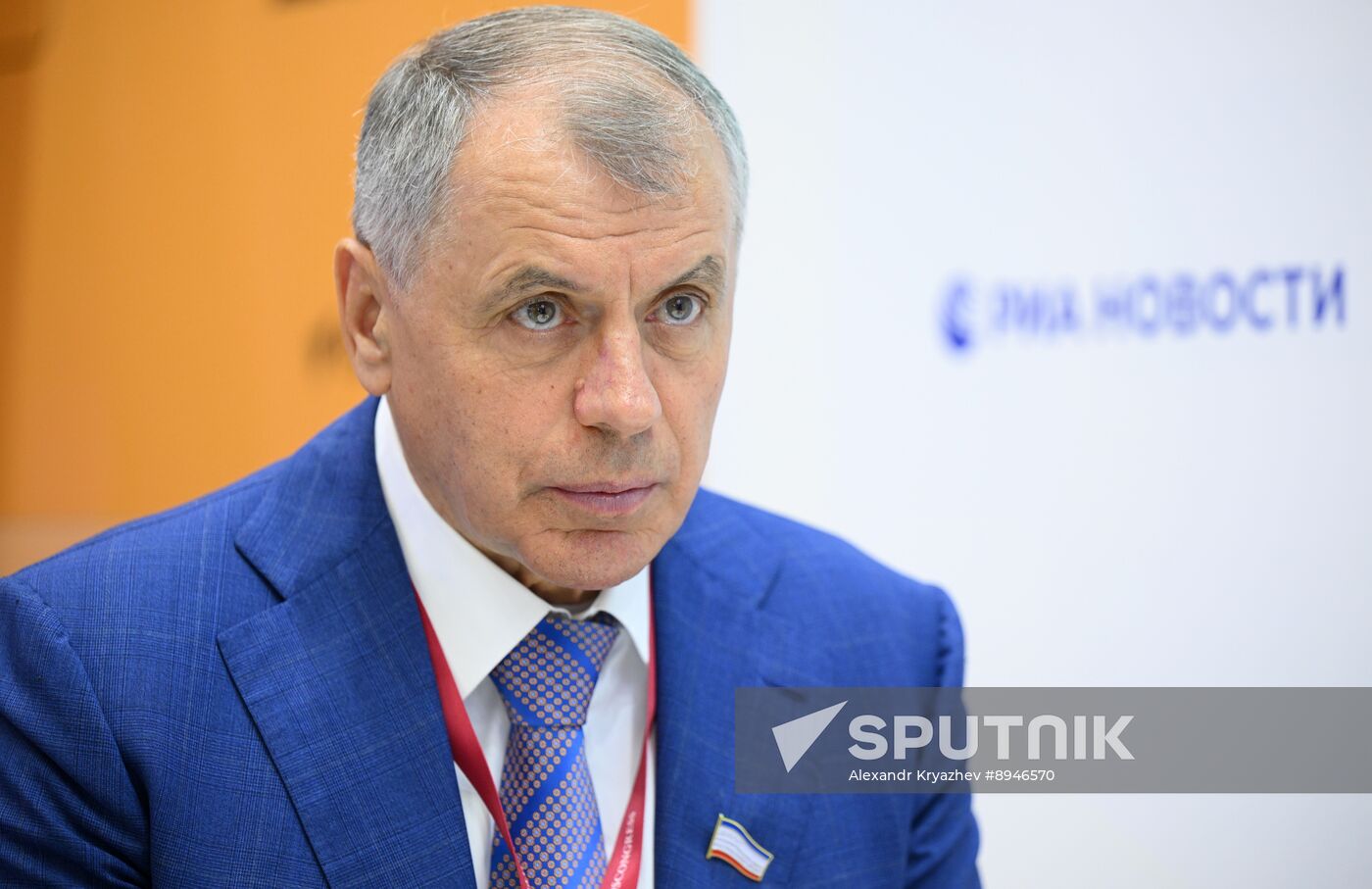 SPIEF-2025. RIA Novosti stand and Sputnik Radio studio