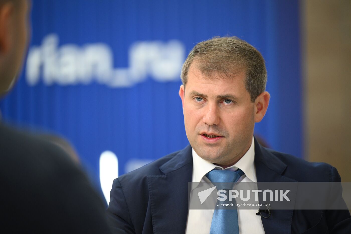SPIEF-2025. RIA Novosti stand and Sputnik Radio studio