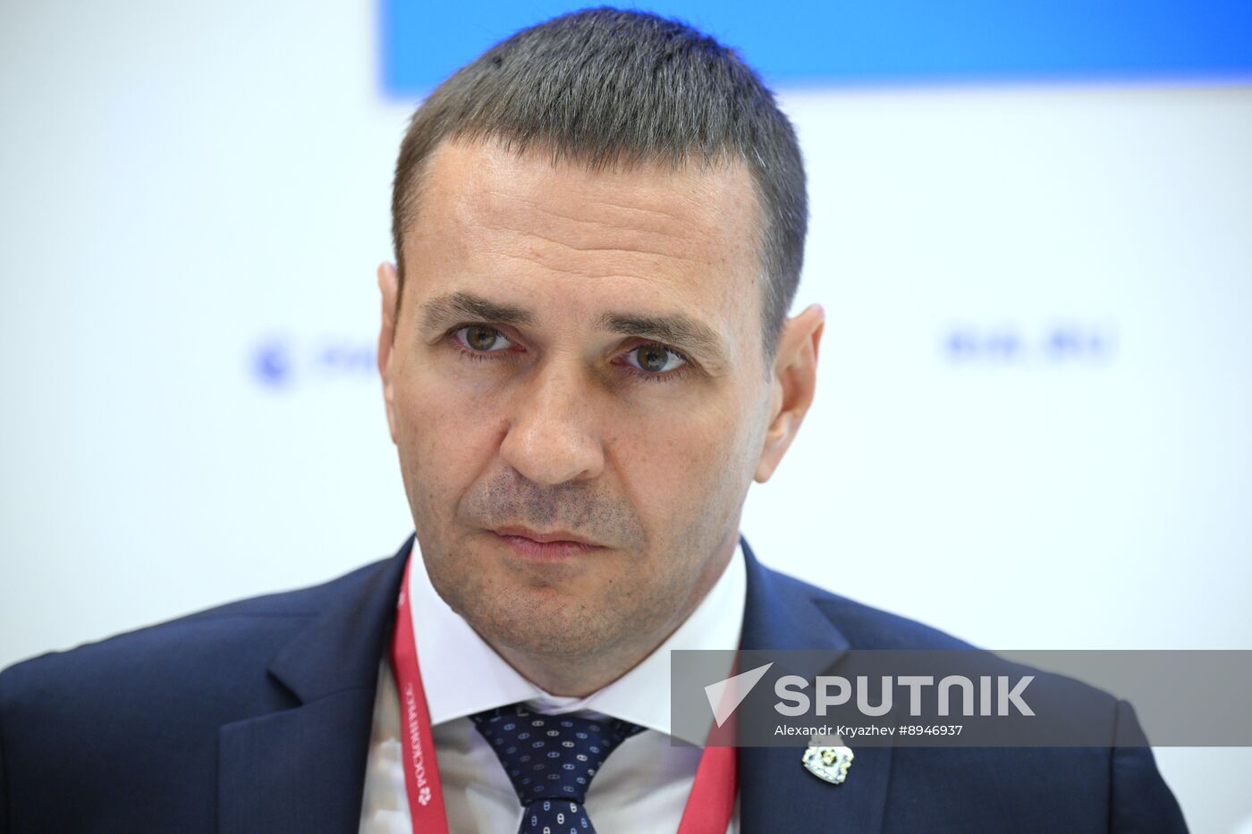 SPIEF-2025. RIA Novosti stand and Sputnik Radio studio
