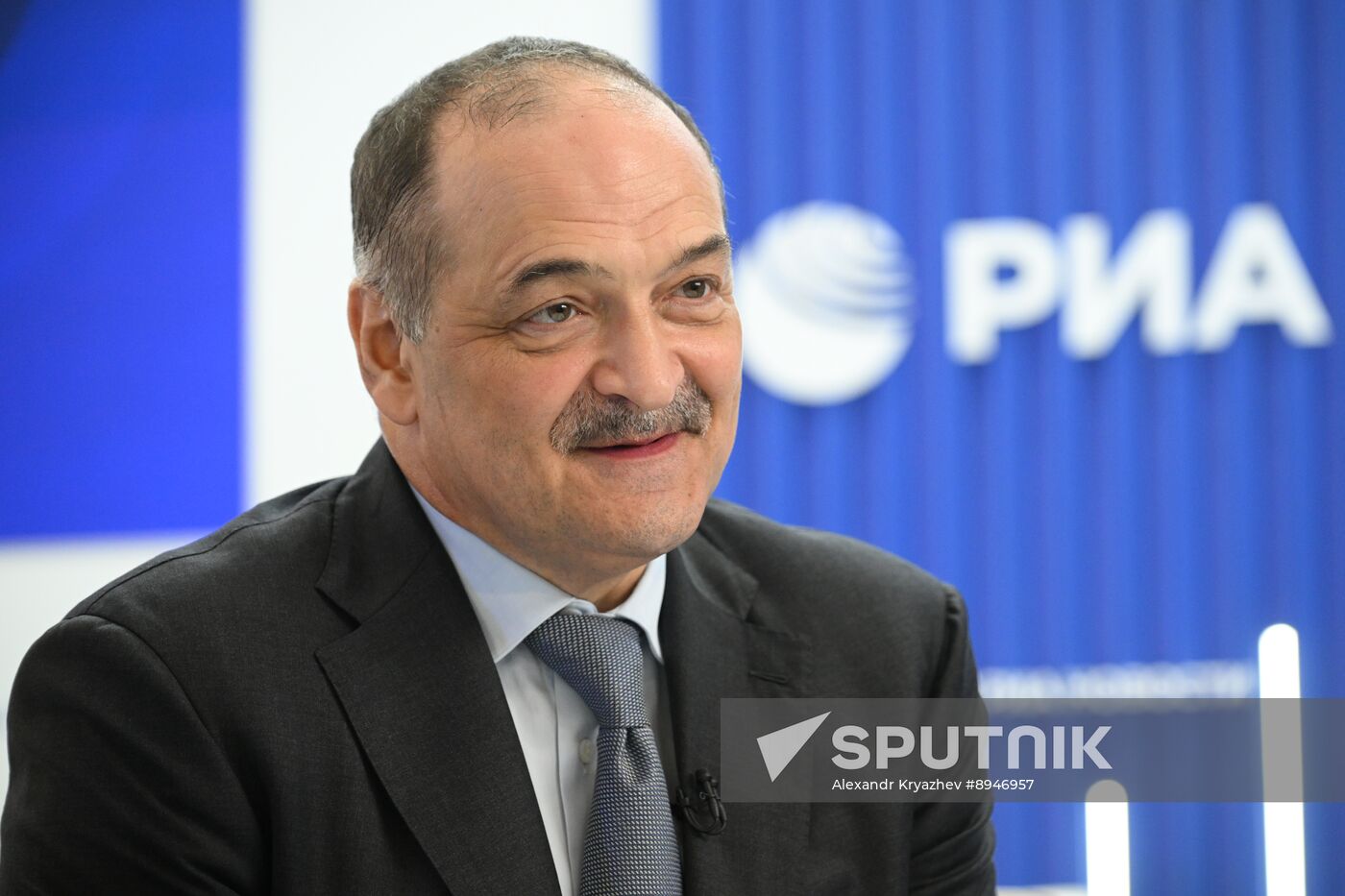 SPIEF-2025. RIA Novosti stand and Sputnik Radio studio