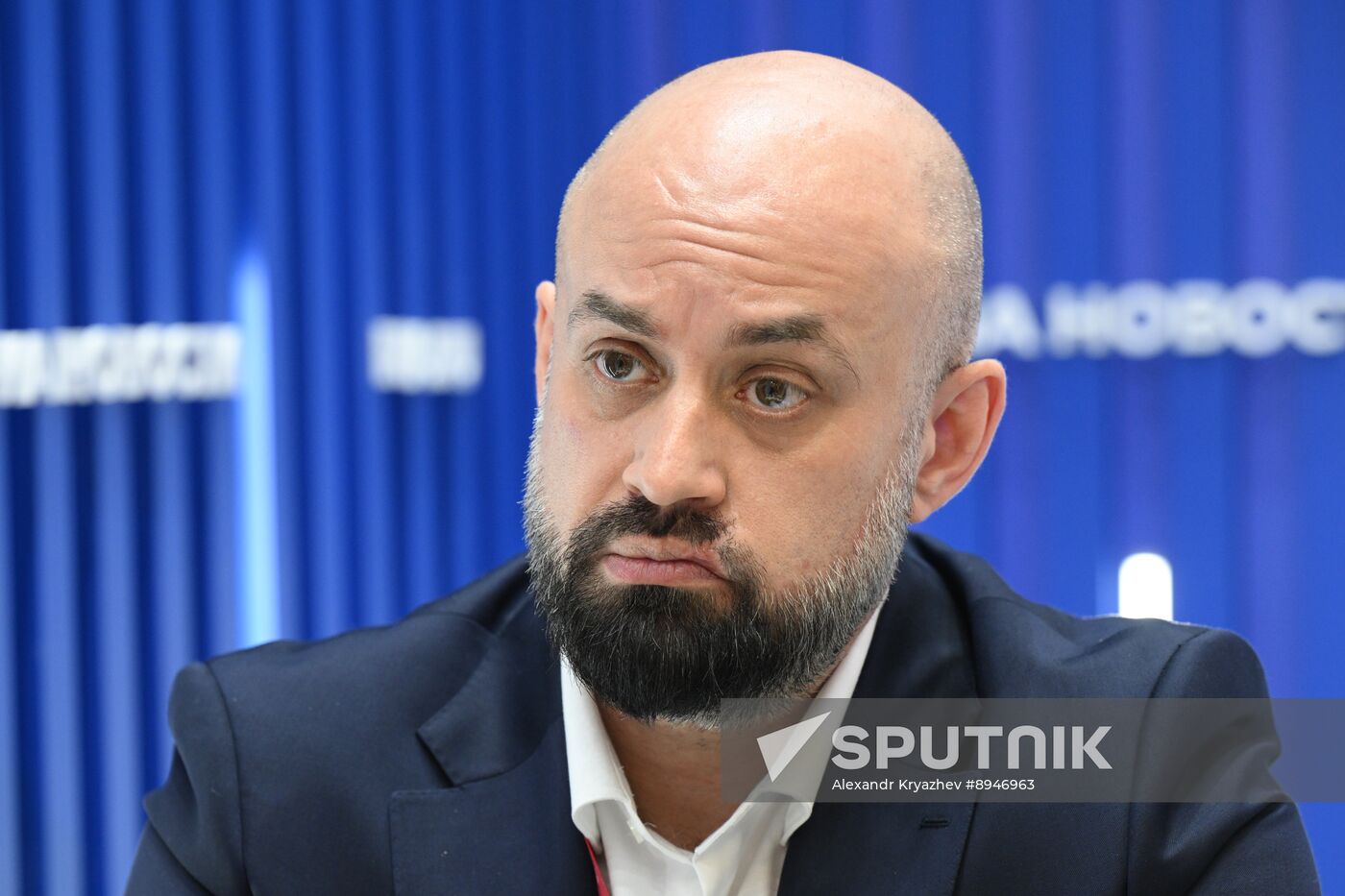 SPIEF-2025. RIA Novosti stand and Sputnik Radio studio
