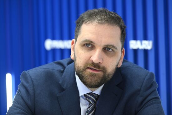 SPIEF-2025. RIA Novosti stand and Sputnik Radio studio