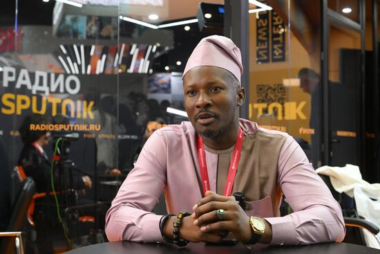 SPIEF-2025. RIA Novosti stand and Sputnik Radio studio