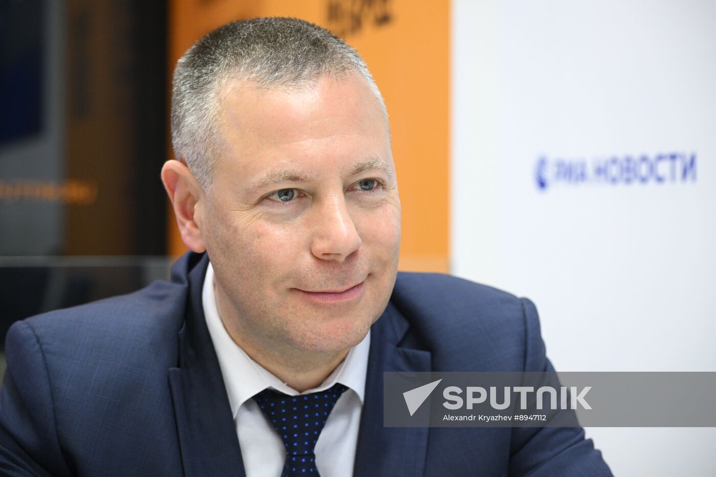 SPIEF-2025. RIA Novosti stand and Sputnik Radio studio