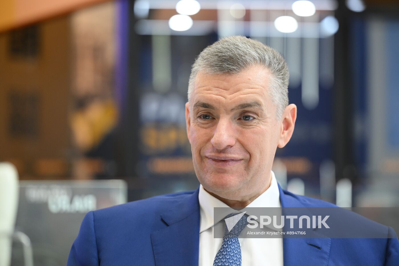 SPIEF-2025. RIA Novosti stand and Sputnik Radio studio