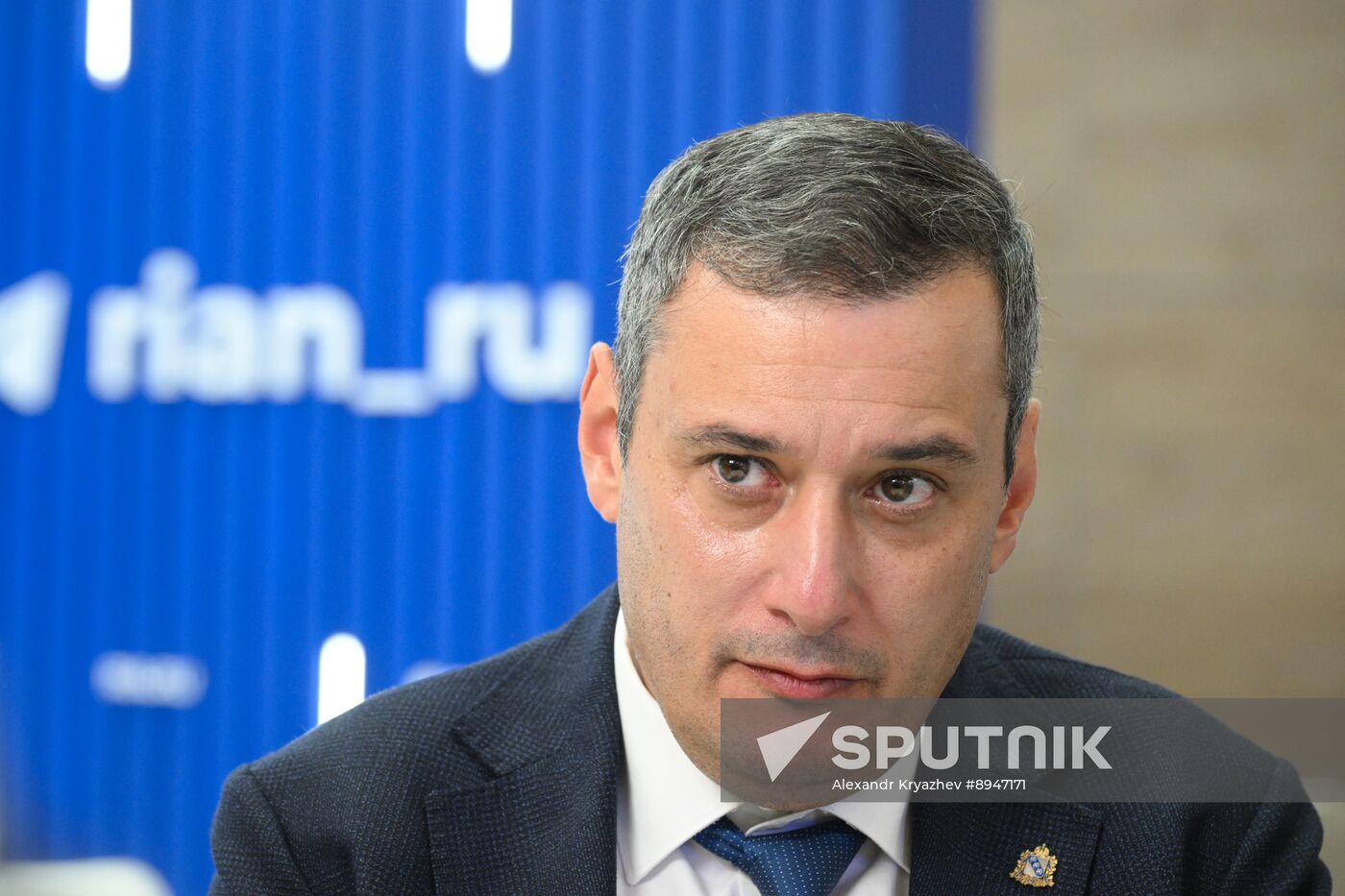 SPIEF-2025. RIA Novosti stand and Sputnik Radio studio
