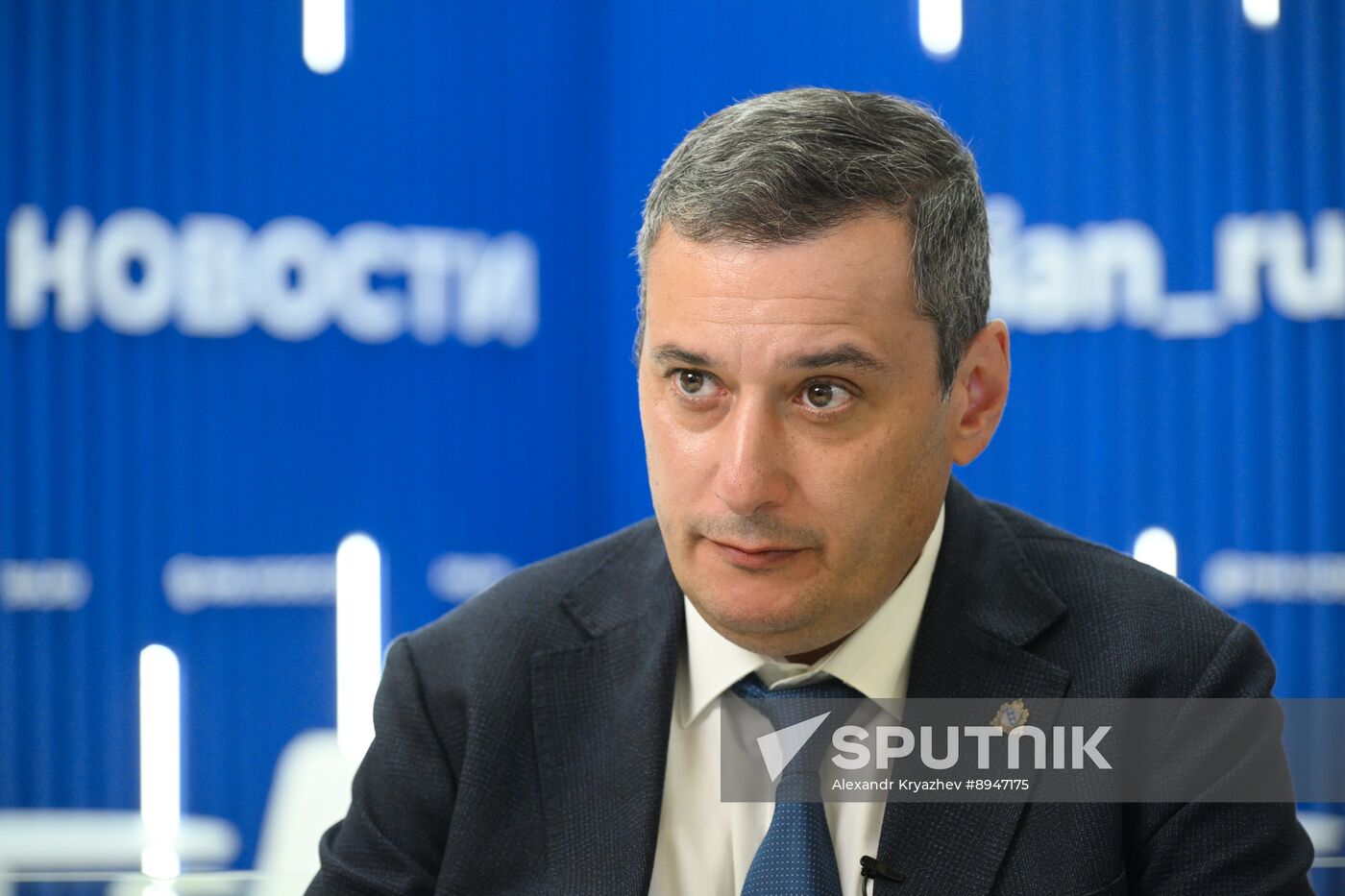SPIEF-2025. RIA Novosti stand and Sputnik Radio studio