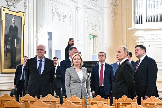 Russia Putin St Petersburg Conservatory