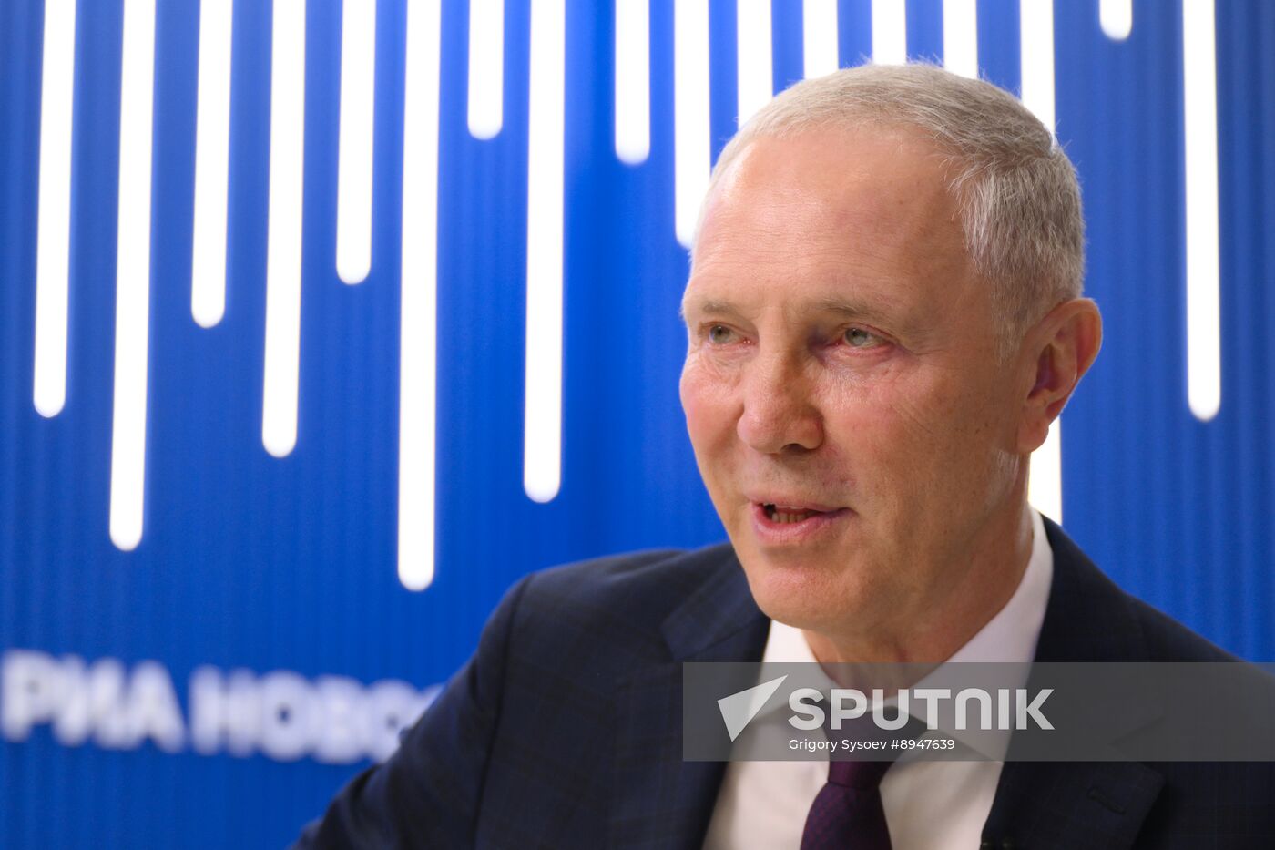 SPIEF-2025. RIA Novosti stand and Sputnik Radio studio