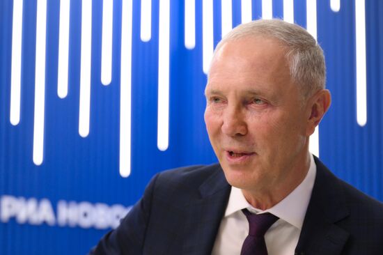 SPIEF-2025. RIA Novosti stand and Sputnik Radio studio
