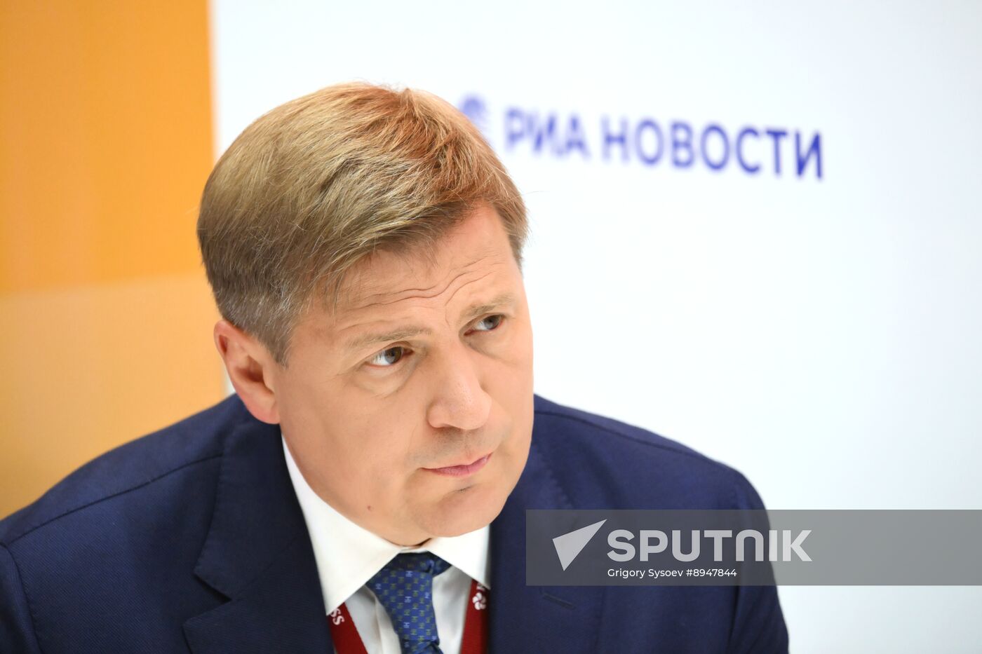 SPIEF-2025. RIA Novosti stand and Sputnik Radio studio
