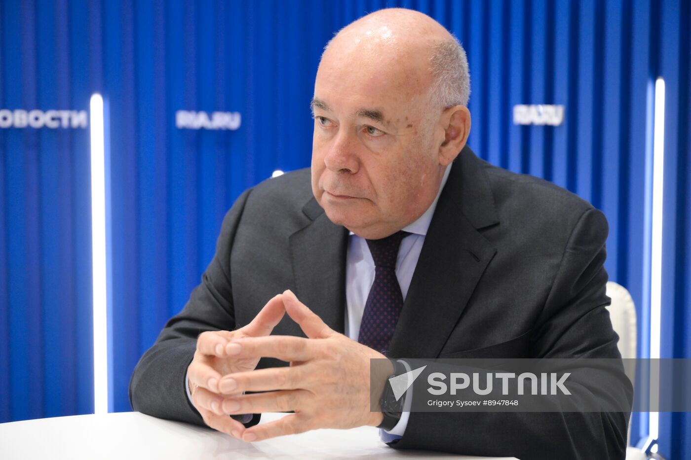 SPIEF-2025. RIA Novosti stand and Sputnik Radio studio