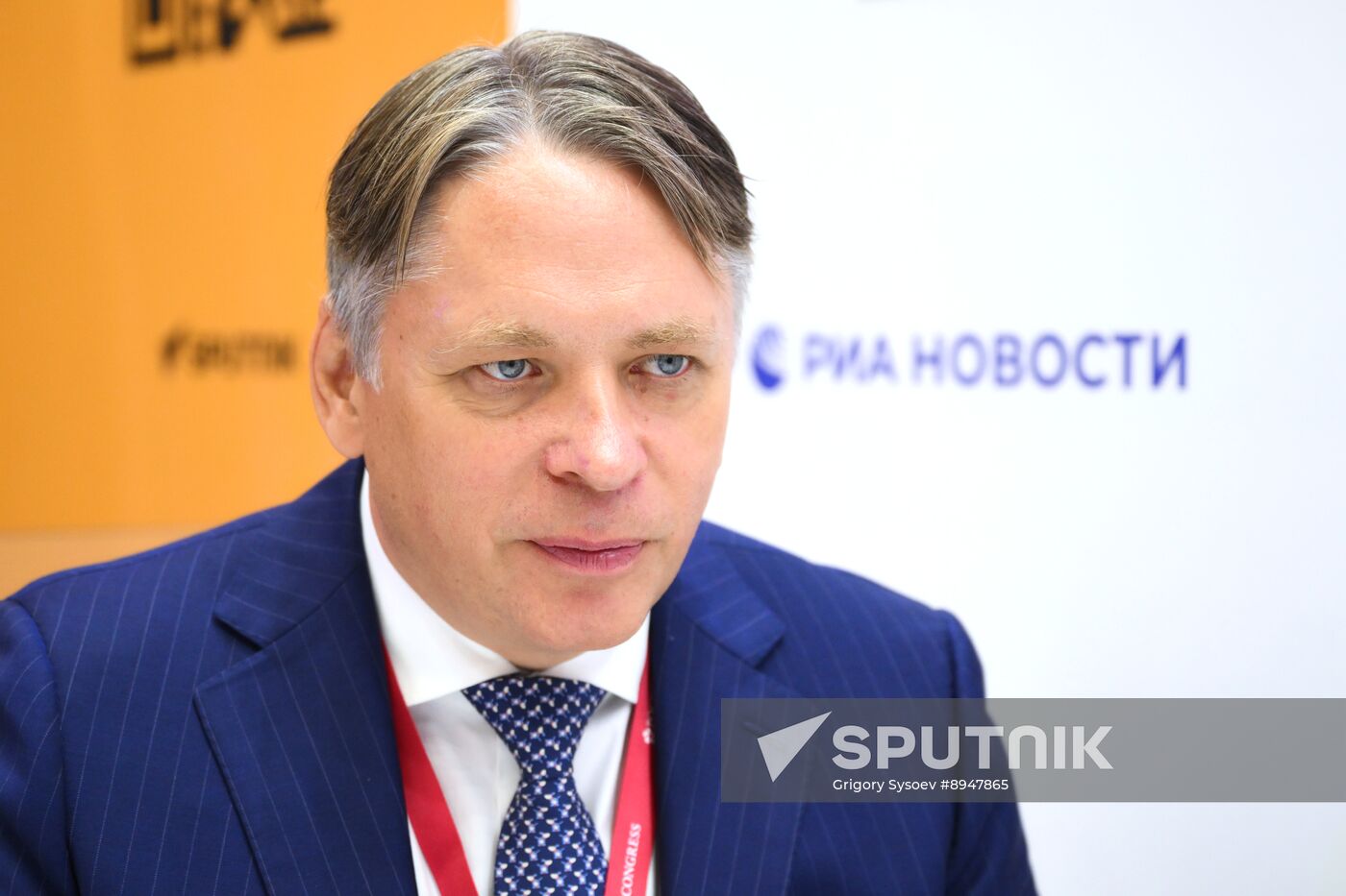 SPIEF-2025. RIA Novosti stand and Sputnik Radio studio