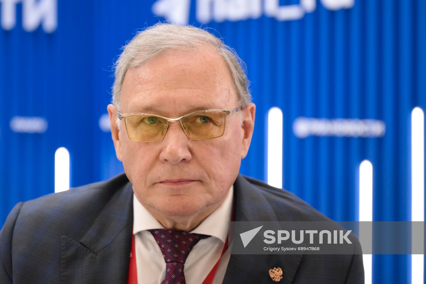 SPIEF-2025. RIA Novosti stand and Sputnik Radio studio