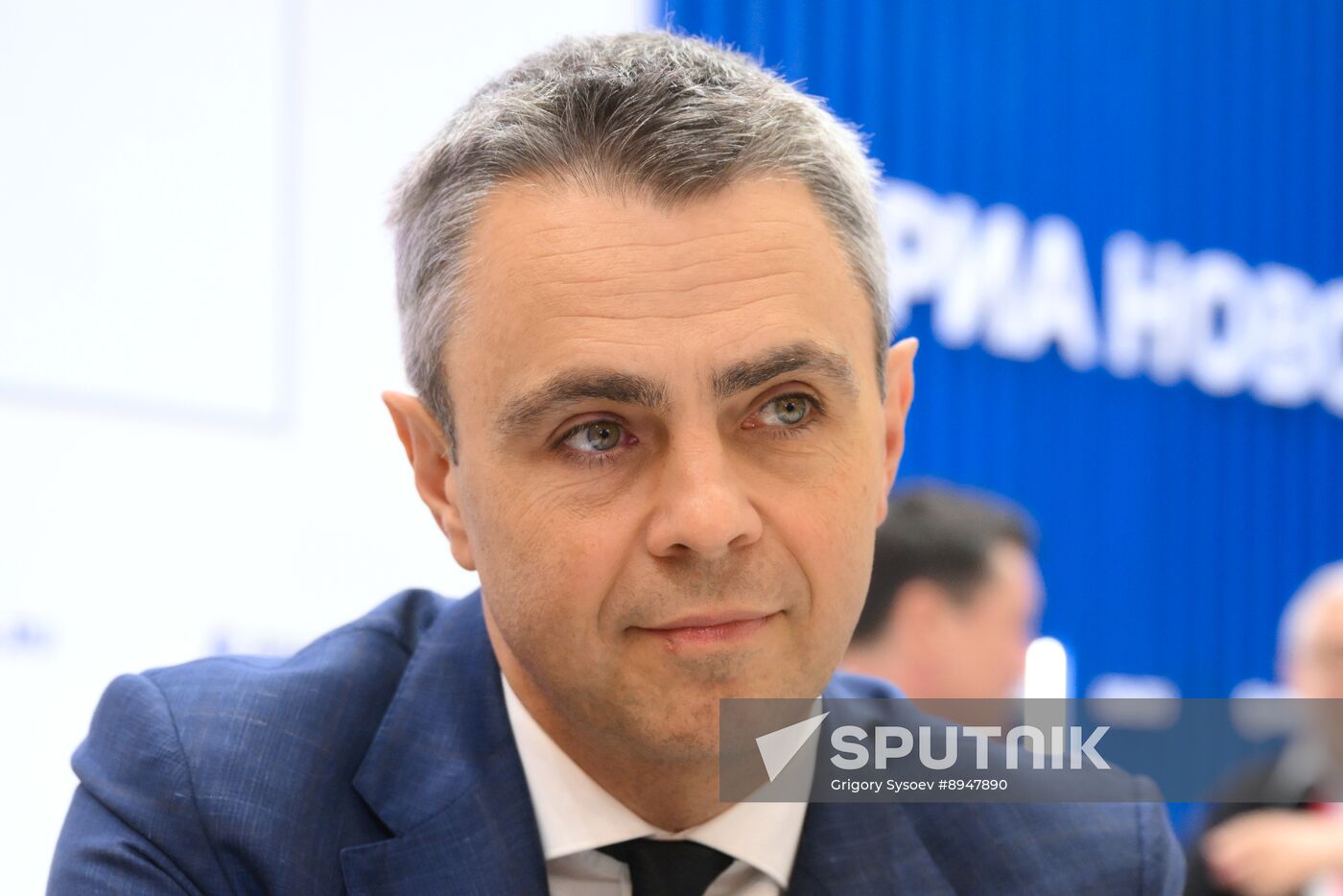 SPIEF-2025. RIA Novosti stand and Sputnik Radio studio