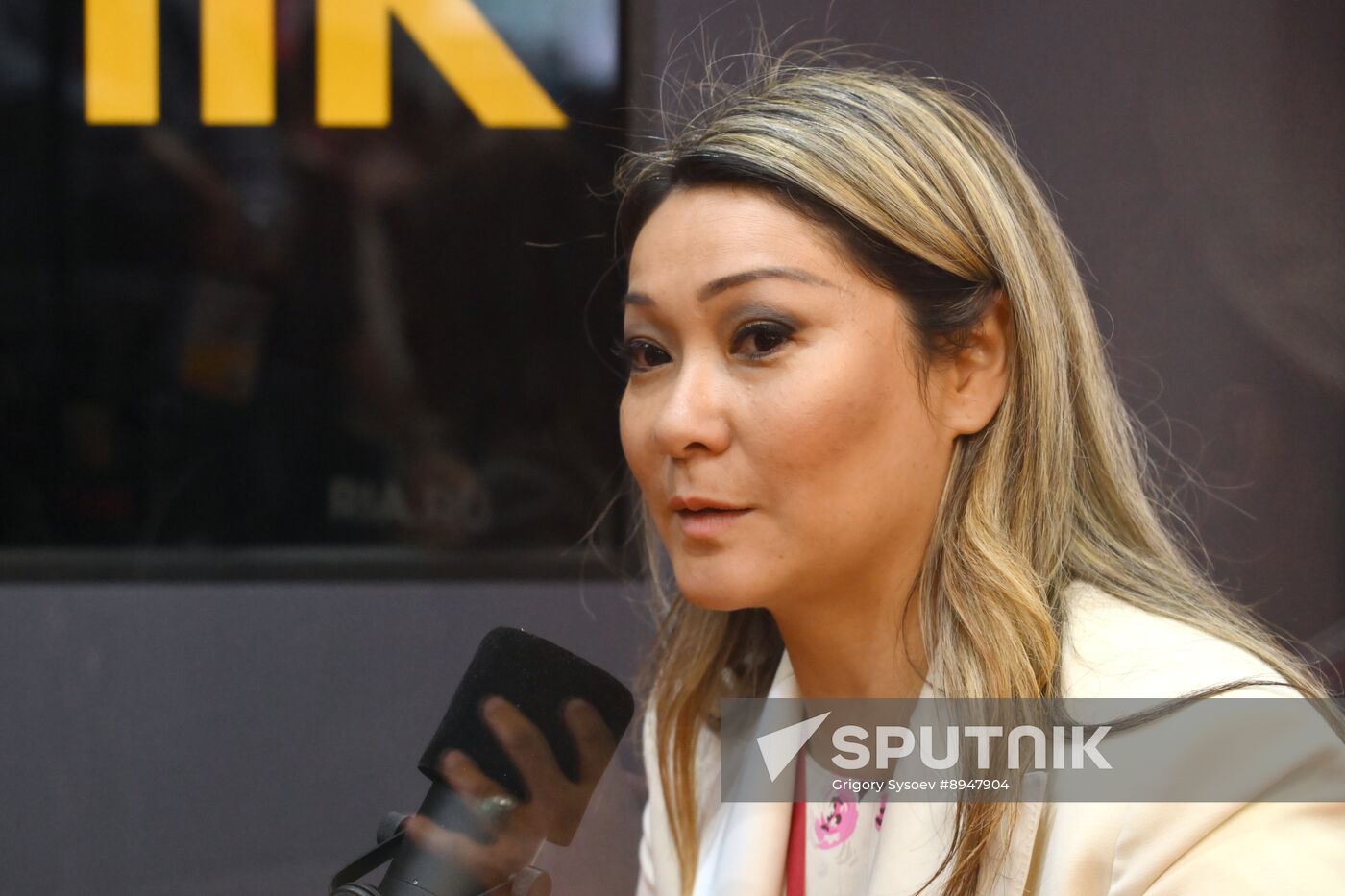 SPIEF-2025. RIA Novosti stand and Sputnik Radio studio