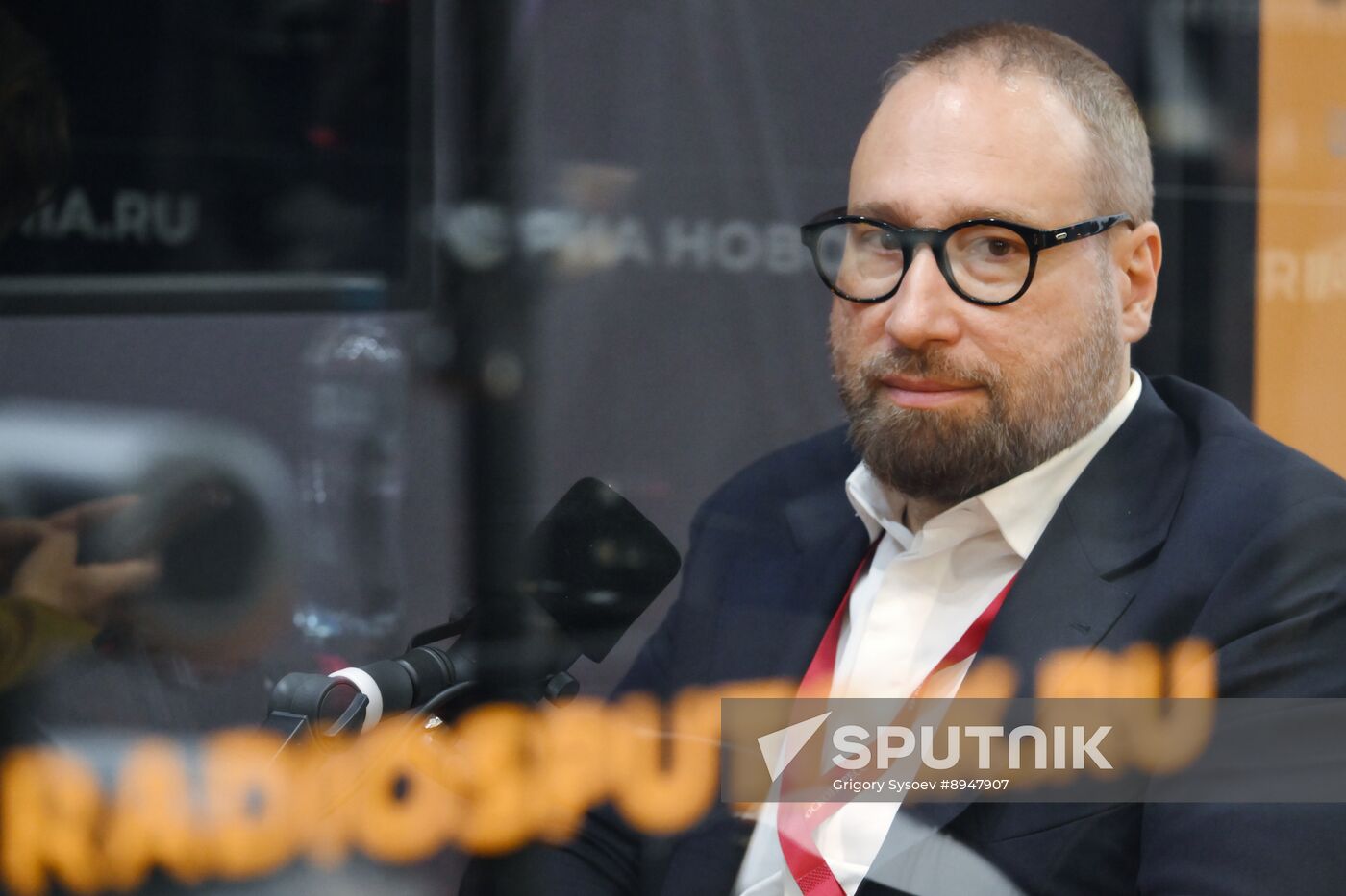 SPIEF-2025. RIA Novosti stand and Sputnik Radio studio