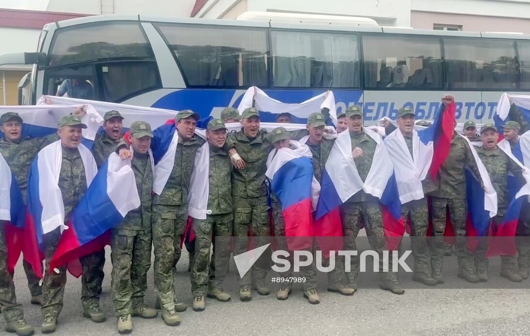 Russia Ukraine Military Operation POWs Exchange