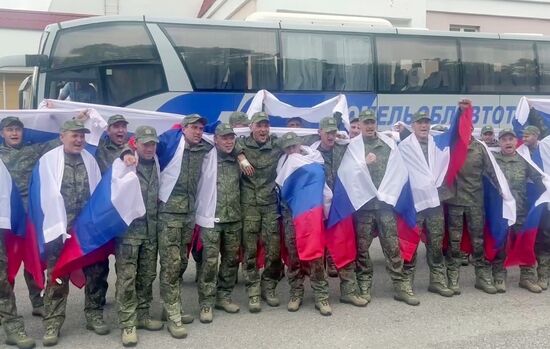 Russia Ukraine Military Operation POWs Exchange