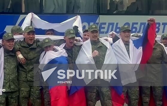 Russia Ukraine Military Operation POWs Exchange