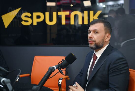 SPIEF-2025. RIA Novosti stand and Sputnik Radio studio