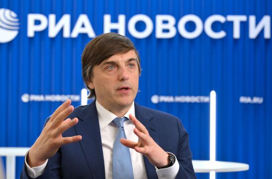 SPIEF-2025. RIA Novosti stand and Sputnik Radio studio