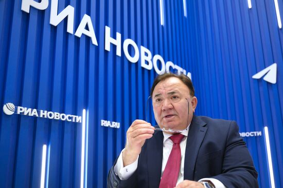 SPIEF-2025. RIA Novosti stand and Sputnik Radio studio