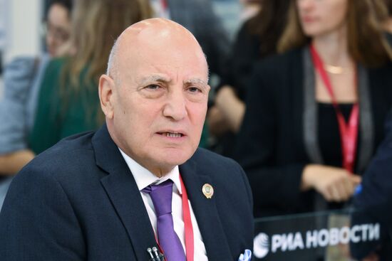 SPIEF-2025. RIA Novosti stand and Sputnik Radio studio