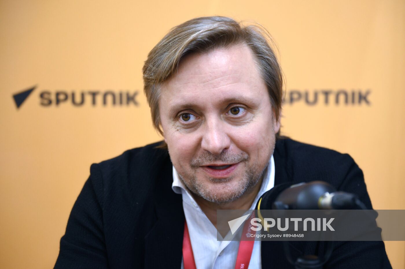 SPIEF-2025. RIA Novosti stand and Sputnik Radio studio