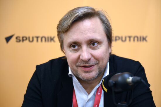SPIEF-2025. RIA Novosti stand and Sputnik Radio studio