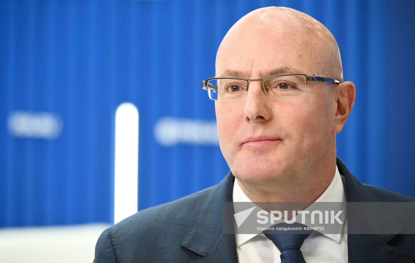 SPIEF-2025. RIA Novosti stand and Sputnik Radio studio