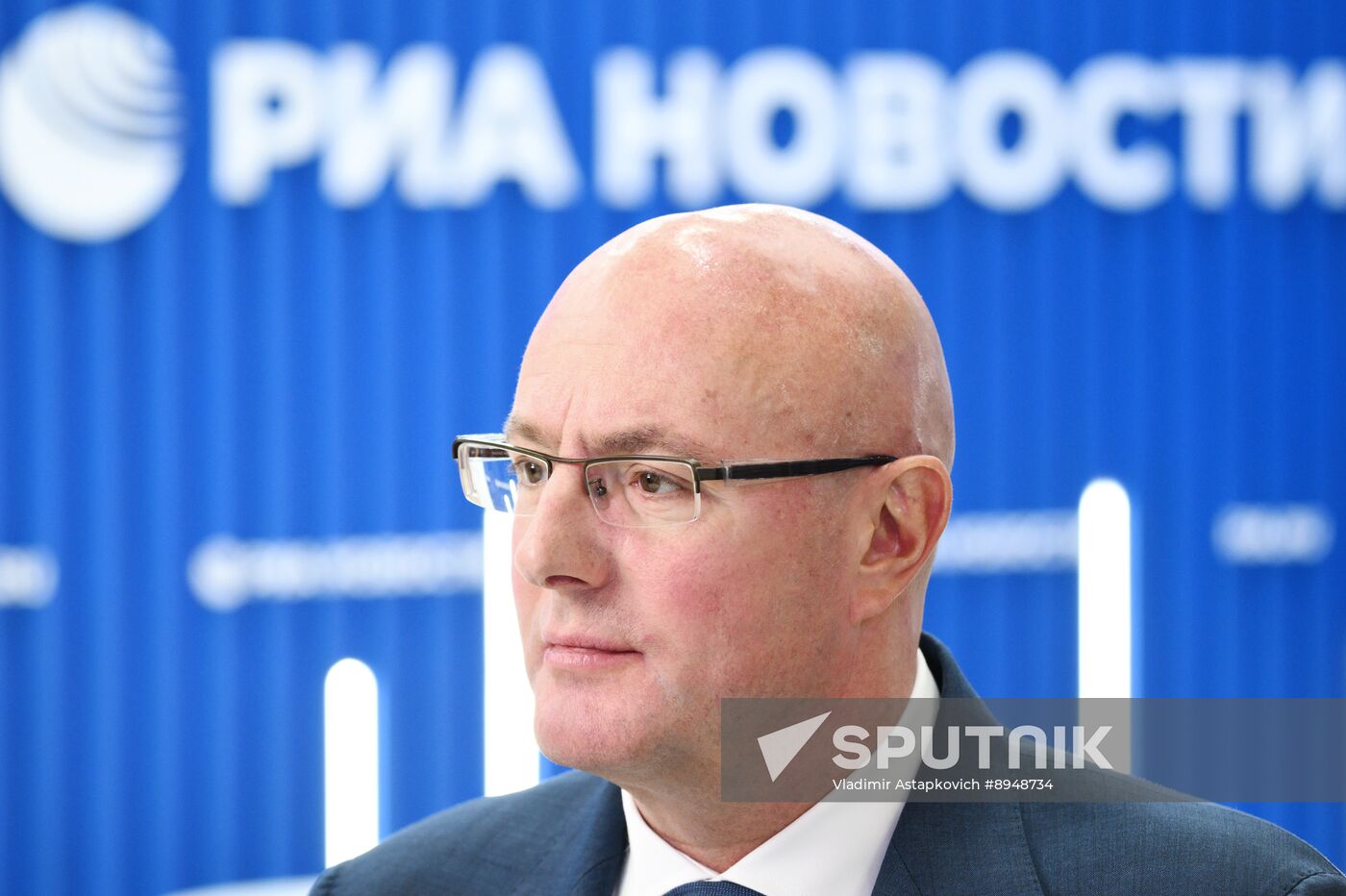 SPIEF-2025. RIA Novosti stand and Sputnik Radio studio