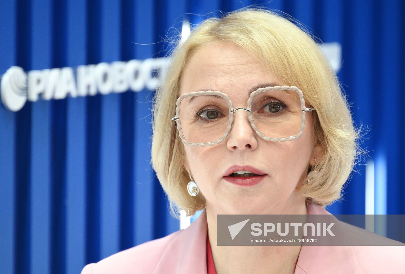 SPIEF-2025. RIA Novosti stand and Sputnik Radio studio