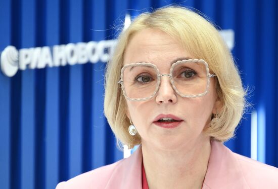 SPIEF-2025. RIA Novosti stand and Sputnik Radio studio