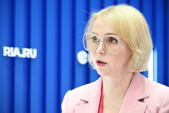 SPIEF-2025. RIA Novosti stand and Sputnik Radio studio