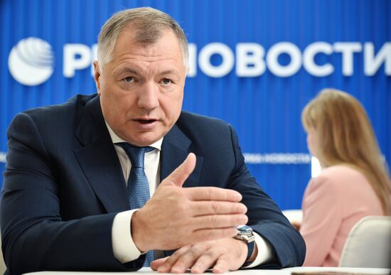SPIEF-2025. RIA Novosti stand and Sputnik Radio studio