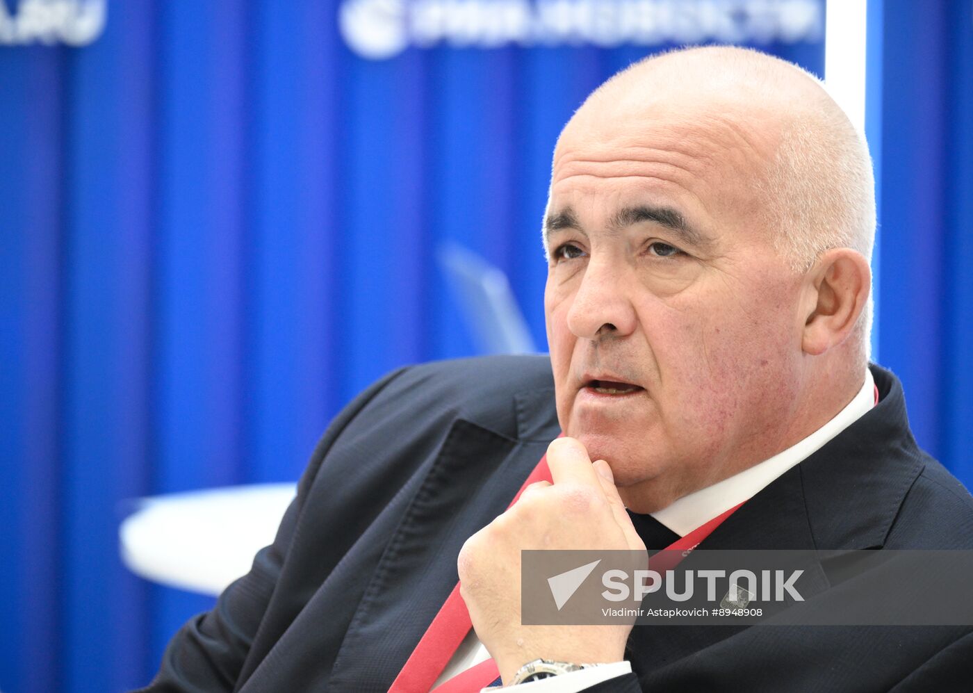 SPIEF-2025. RIA Novosti stand and Sputnik Radio studio