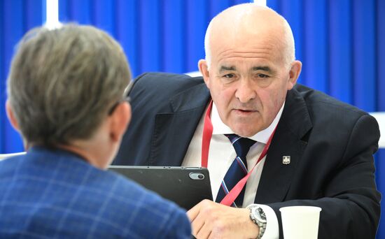 SPIEF-2025. RIA Novosti stand and Sputnik Radio studio