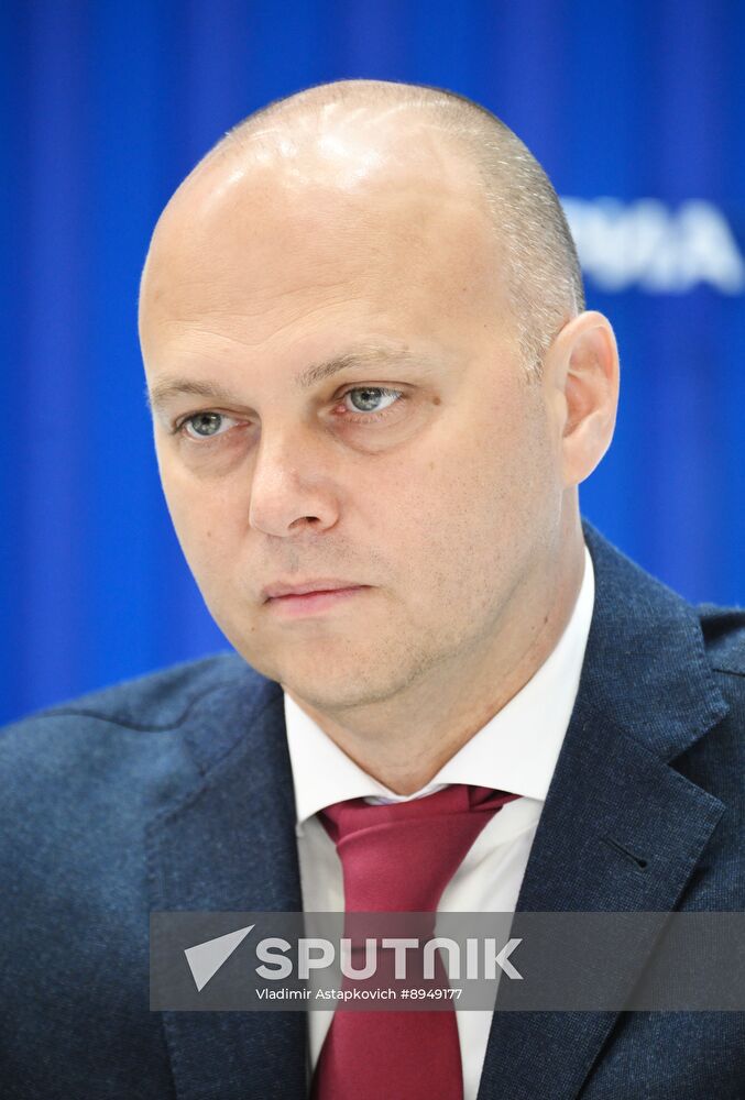 SPIEF-2025. RIA Novosti stand and Sputnik Radio studio