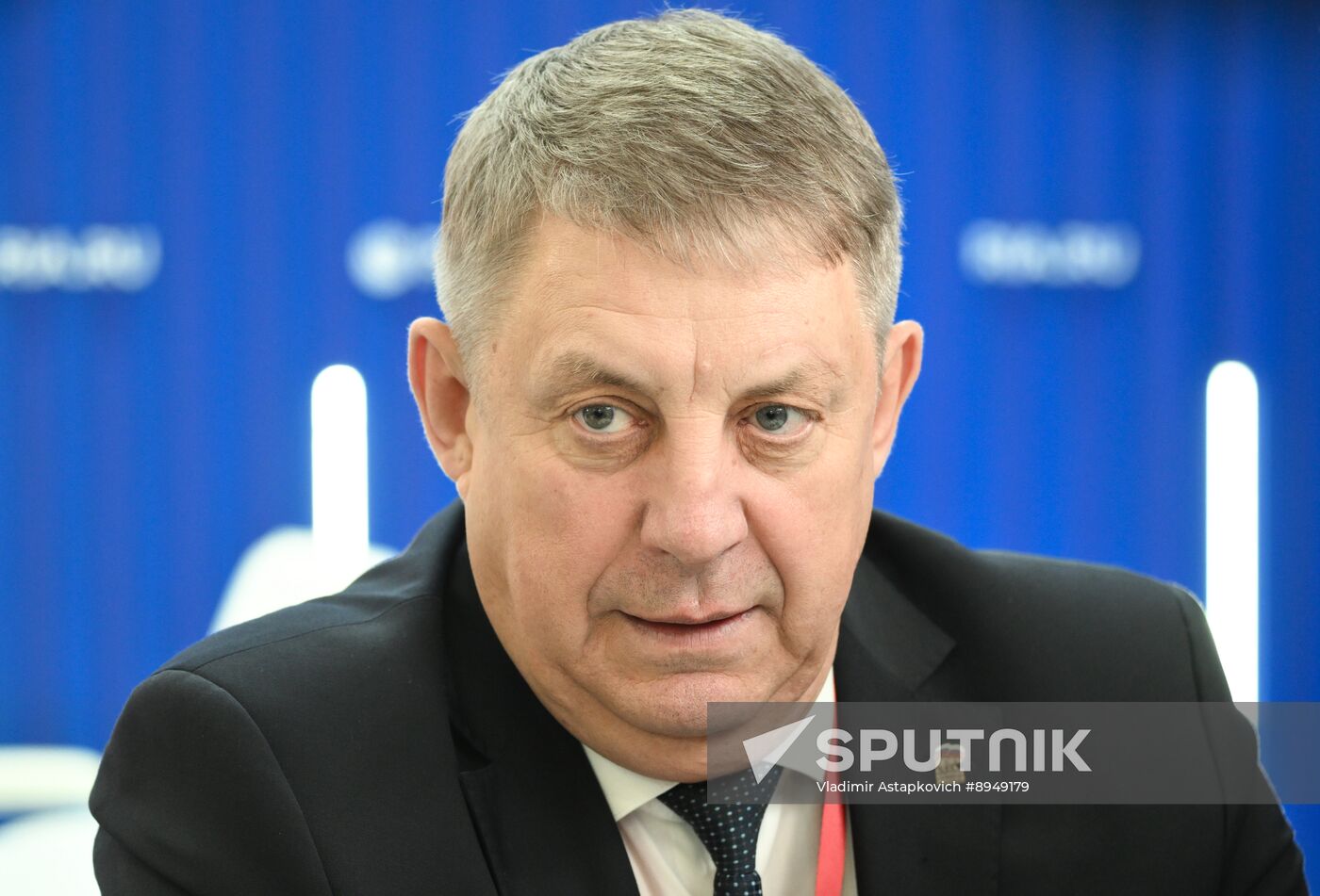 SPIEF-2025. RIA Novosti stand and Sputnik Radio studio