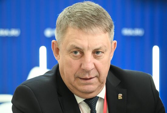 SPIEF-2025. RIA Novosti stand and Sputnik Radio studio