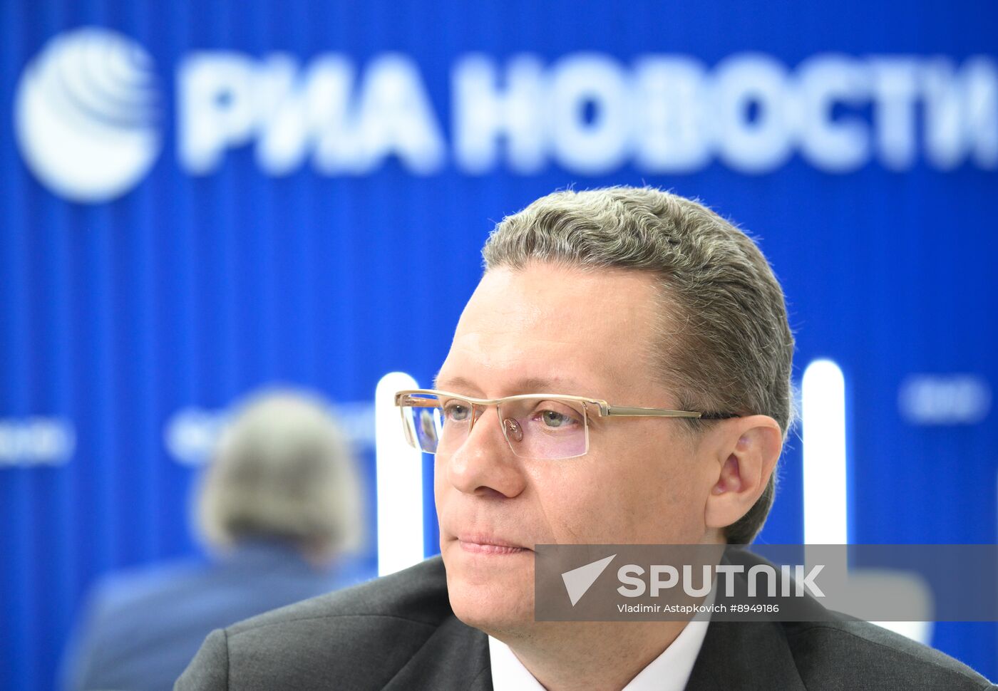 SPIEF-2025. RIA Novosti stand and Sputnik Radio studio