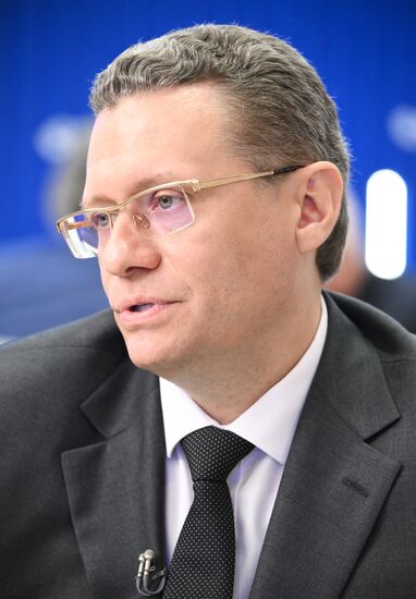SPIEF-2025. RIA Novosti stand and Sputnik Radio studio