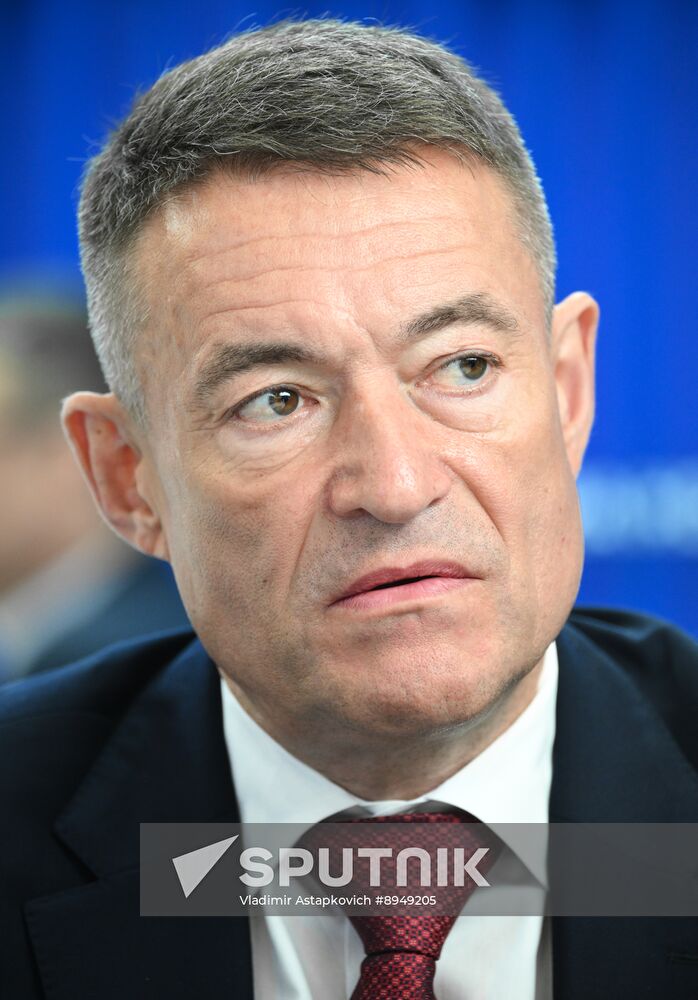 SPIEF-2025. RIA Novosti stand and Sputnik Radio studio