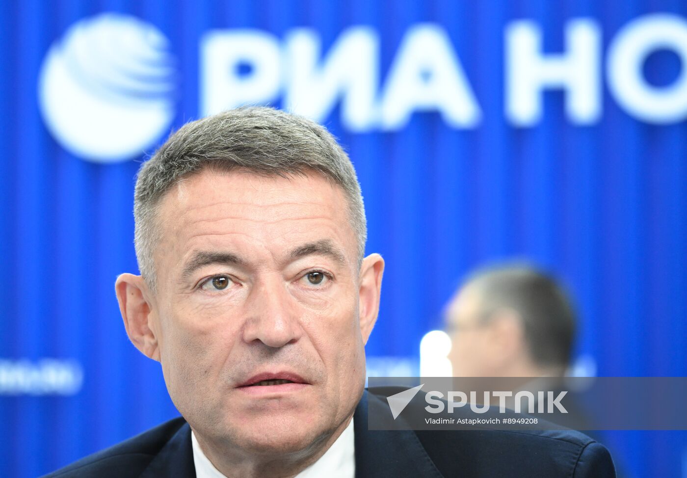 SPIEF-2025. RIA Novosti stand and Sputnik Radio studio