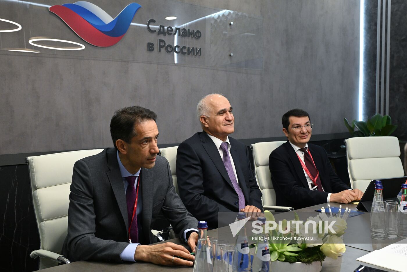 SPIEF-2025. Meeting of REC General Director V. Nikishina and Azerbaijan Deputy Prime Minister S. Mustafayev