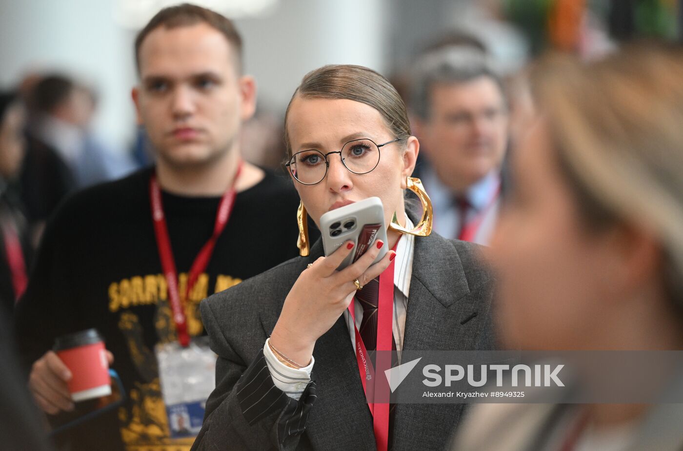 SPIEF-2025. Plenary Session. Guest Arrival