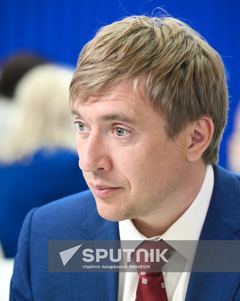 SPIEF-2025. RIA Novosti stand and Sputnik Radio studio