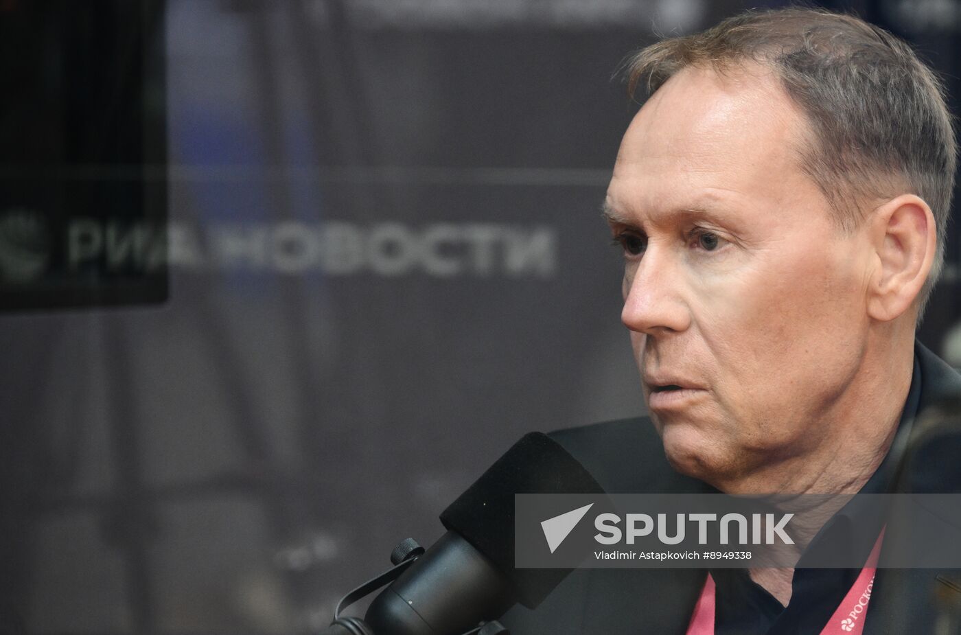 SPIEF-2025. RIA Novosti stand and Sputnik Radio studio