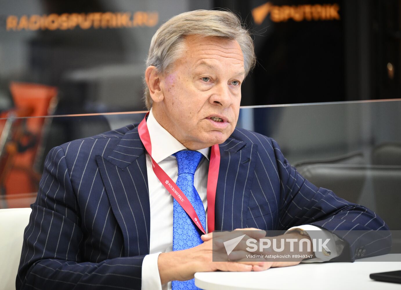 SPIEF-2025. RIA Novosti stand and Sputnik Radio studio